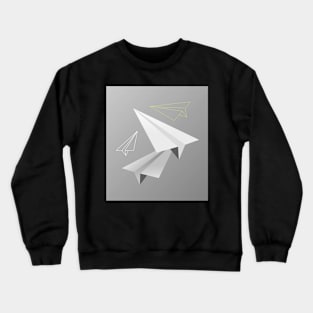 Paper planes illustration Crewneck Sweatshirt